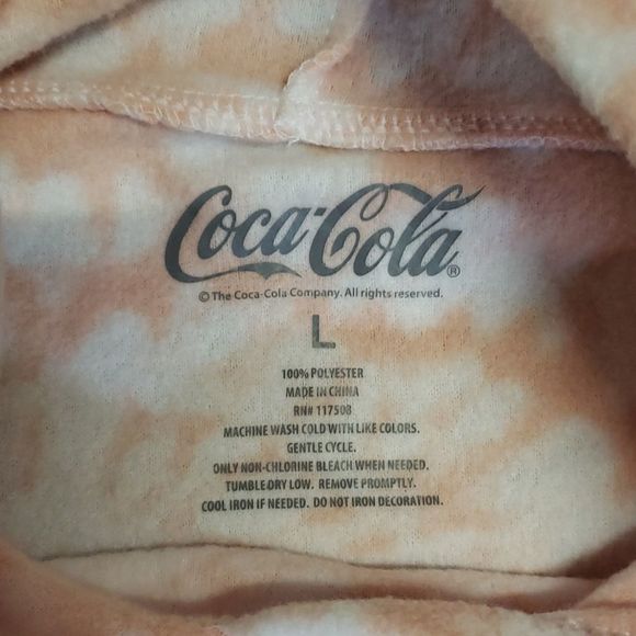 Coca Cola long sleeve fleece cropped hoodie - Picture 8 of 8